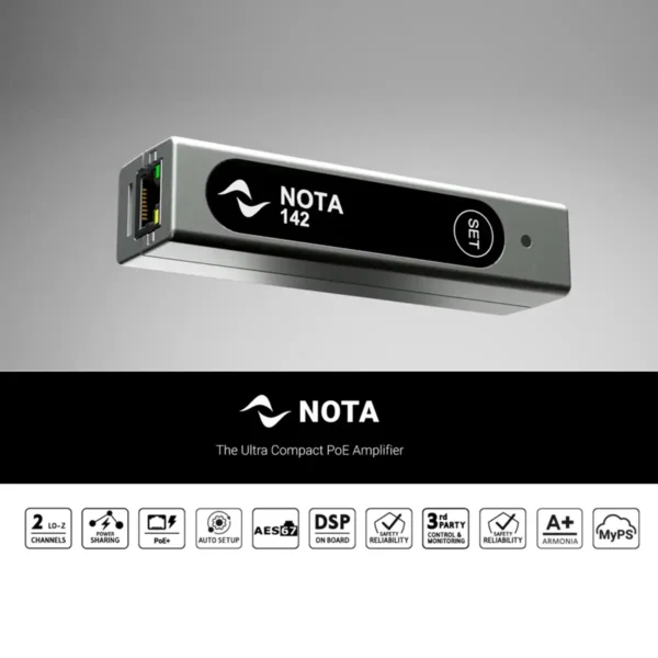 آمپلی فایر کامپکت Powersoft Nota 142 - تصویر 4